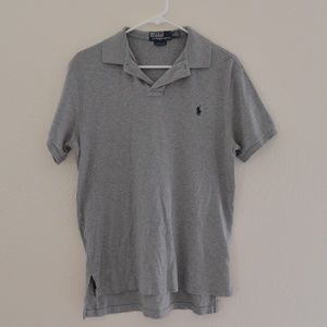 Men's Gray Custom Fit Polo Shirt